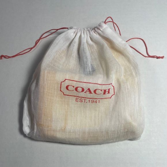 NWOT Coach 100% silk scarf beautiful bright yellow - Picture 10 of 10